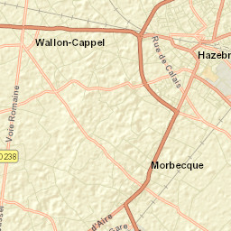 Hazebrouck Street Map