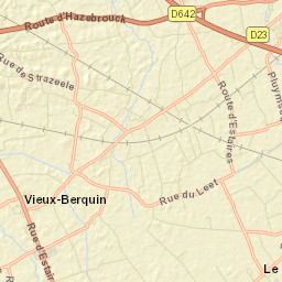 Méteren Street Map