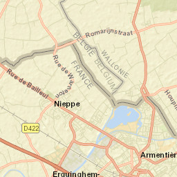 Nieppe Street Map