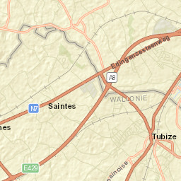 Tubize Street Map