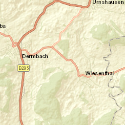Dermbach Street Map