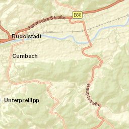 Rudolstadt Street Map