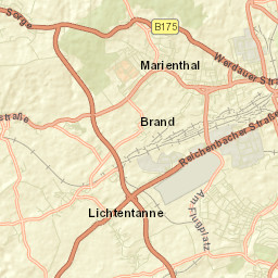 Lichtentanne Street Map