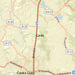 Česká Lípa Street Map