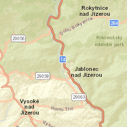 Jablonec nad Jizerou Street Map