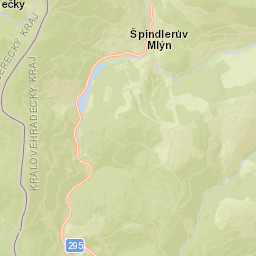 Špindlerův Mlýn Street Map