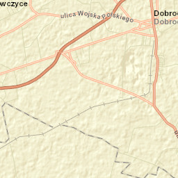Dobrodzień Street Map