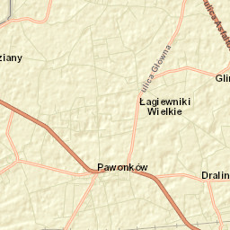 Pawonków Street Map