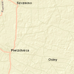 Pierzchnica Street Map