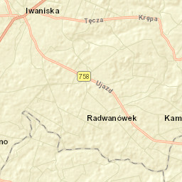 Iwaniska Street Map