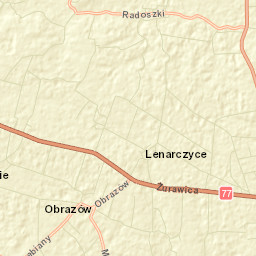 Obrazów Street Map