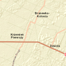 Dzwola Street Map