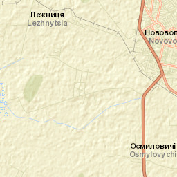 Novovolyns’k Street Map