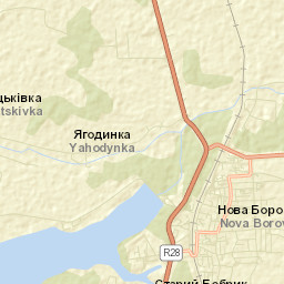 Nova Borova Street Map
