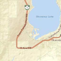 Salmon Arm Street Map