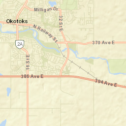Okotoks Street Map