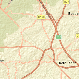 Thérouanne Street Map
