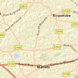 Roquetoire Street Map