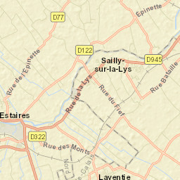 Sailly-sur-la-Lys Street Map