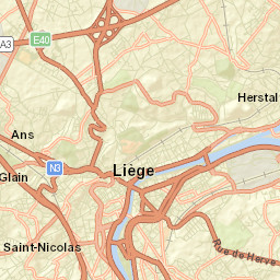 Province de Liège Street Map