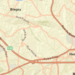 Blégny Street Map