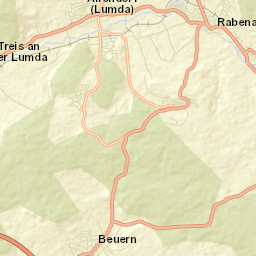 Rabenau Street Map
