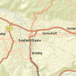 Saalfeld Street Map