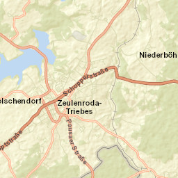 Zeulenroda Street Map