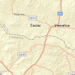Verneřice Street Map