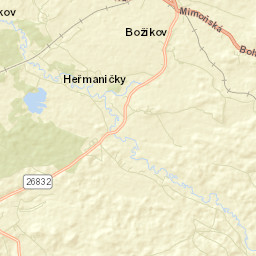 Okres Česká Lípa Street Map