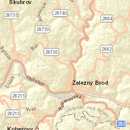 Železný Brod Street Map