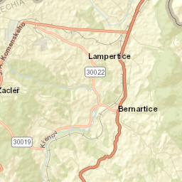 Žacléř Street Map