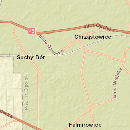 Chrząstowice Street Map