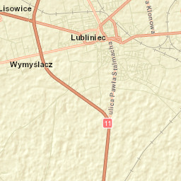 Lubliniec Street Map