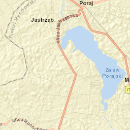 Jastrząb Street Map