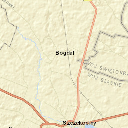 Szczekociny Street Map