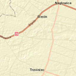 Nagłowice Street Map