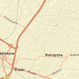 Jędrzejów Street Map
