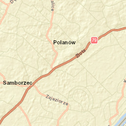 Samborzec Street Map