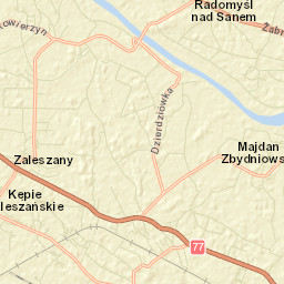 Zaleszany Street Map
