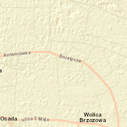 Komarów-Osada Street Map