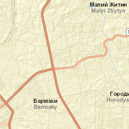 Horodyshche Street Map