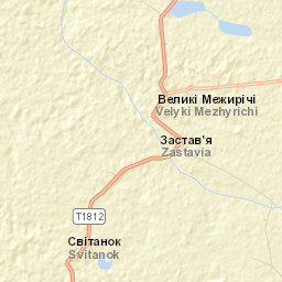 Velyki Mezhyrichi Street Map
