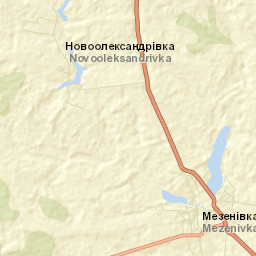 Mezenivka Street Map
