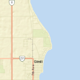 Gimli Street Map