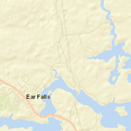 Ear Falls Street Map