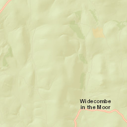 B3387, Dartmoor National Park, Newton Abbot Street Map