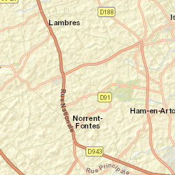 Isbergues Street Map