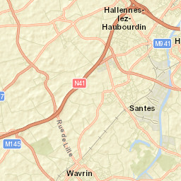 Santes Street Map