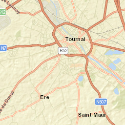 Tournai Street Map